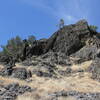 Near the top of lower Oat Hill Mine trail.