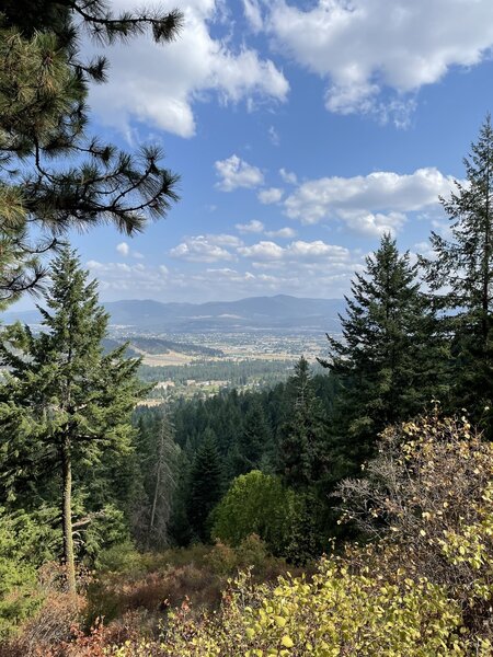 Heading down from the summit to Canfield gulch.