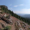 View east along Shirley Lake trail near PCT junction.