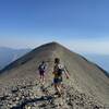 North bound along the ridge to Baldy