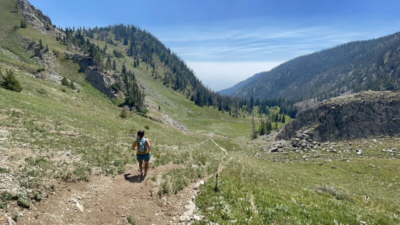 Heading down into Corbly Gulch.