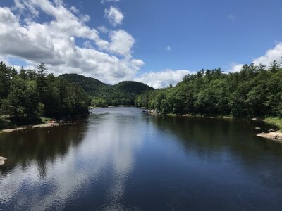 View of Androscoggin River from the bridge.