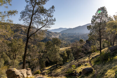 Overlooking Kern Canyon from the lower Remington Ridge Trail.