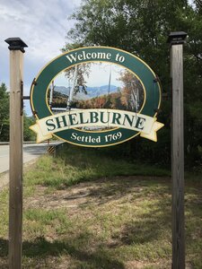 Shelburne Town Sign.