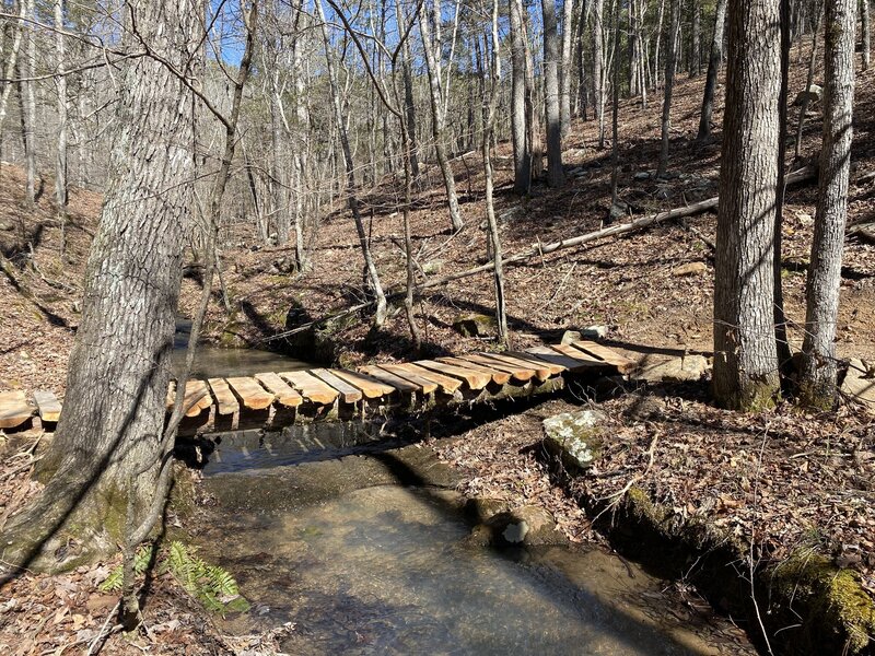 Small bridge over a stream.