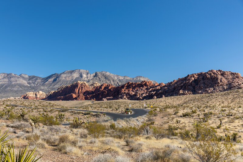 Calico Hills and Turtlehead Peak from the southern end of Calico Hills Trail.