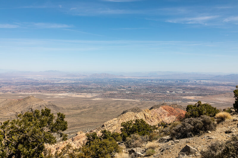 Las Vegas from Turtlehead Peak.