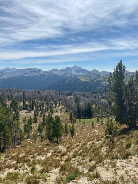 View towards Flat Creek and Cache Creek Peak