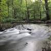 Brisk flow in the West River after a storm.