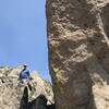 Huge squared rock is visible from parking lot and a good visual waypoint as you hike up.