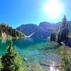 A panoramic view of Blue Lake.