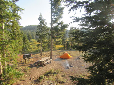 Campground at the trailhead.