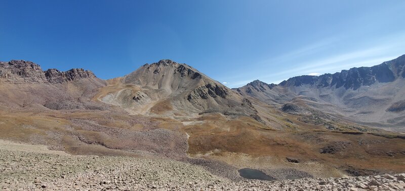 Middle of the trail.