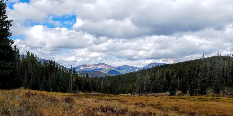 Looking to the West on Segment 6 - Just past Hippo Trail.