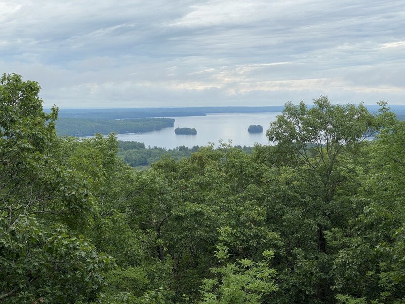 View of Great Pond from the Summit.