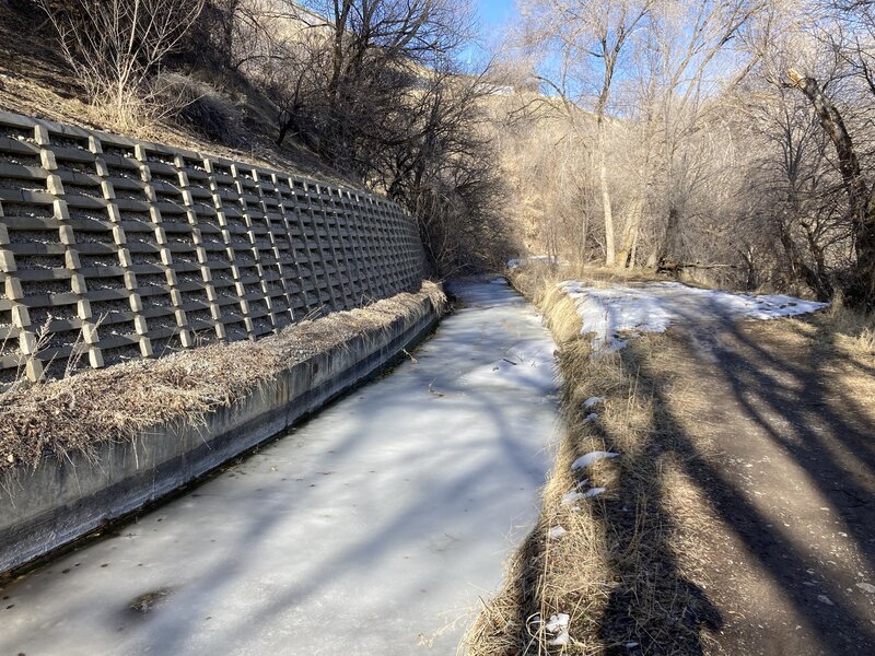 The canal in winter