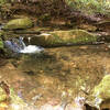 First half of trail follows beautiful mountain stream.