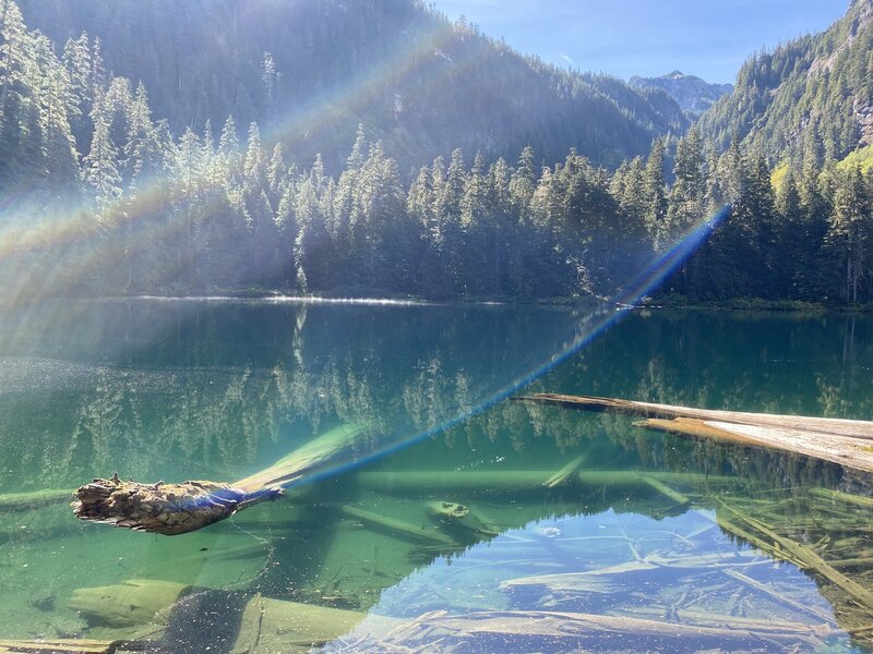 Clear waters of Green Lake.