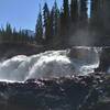 The Snake Indian River drops over Wellbourne Falls.