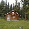 The Blue Creek Warden Cabin on the North Boundary Trail.