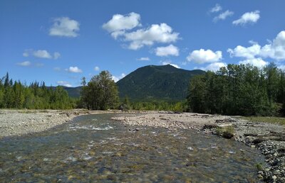 The Rock Creek crossing along Willow Creek Trail.