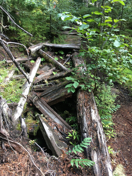 Bridge in a state of decay.