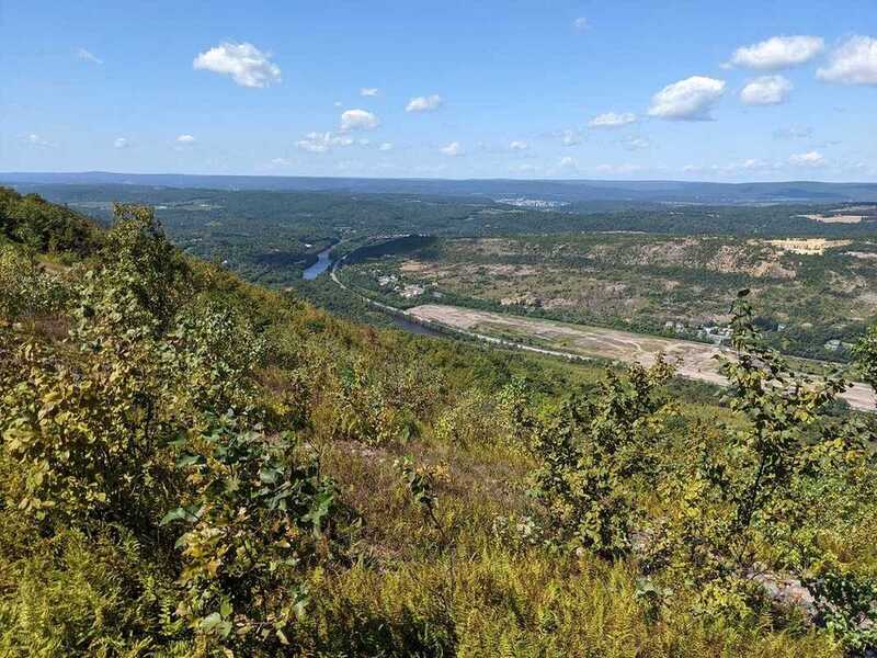 View of Lehigh Gorge from rerouted A.T., formerly North Trail.