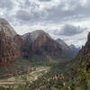 Angels landing. Half up the trail before entering the canyon.