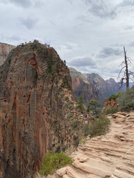 The hike to Angels Landing.