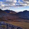 Evening light from Hermit Pass, around 13,000ft, towards Rio Alto bowl