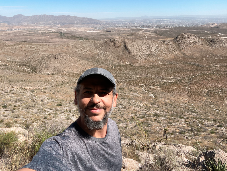 Beautiful view of El Paso on the top of the mountain