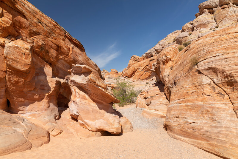 Narrow canyons on the southern portion of the Seven Wonders Route.