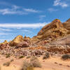 All different hues of rock on the White Domes Loop.