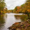 Haw River in the fall.