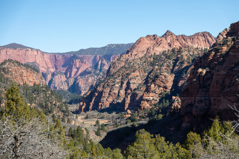 Hop Valley from Lower Kolob Plateau.