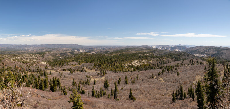 Looking from Lava Point towards Zion Canyon.