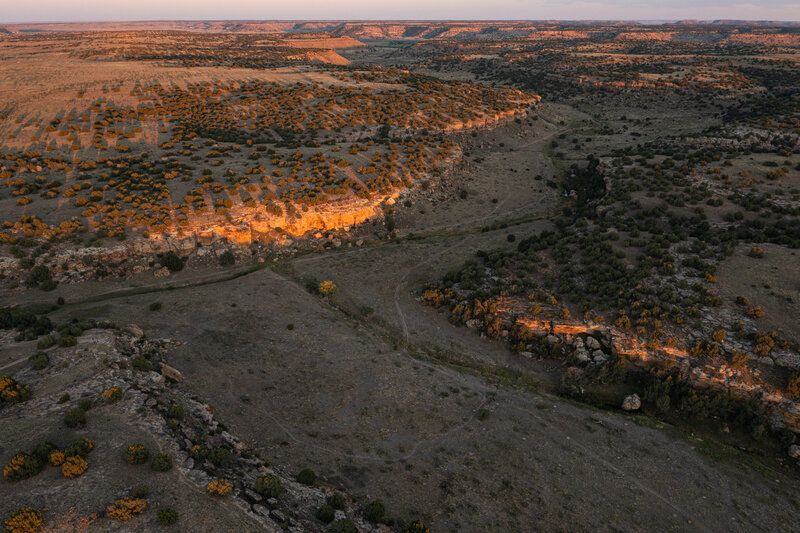 Evening light on Vogel Canyon