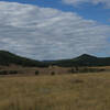 Looking out over the prairie with the Black Hills in the background.