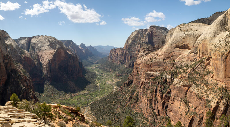 Zion Canyon from Angels Landing.