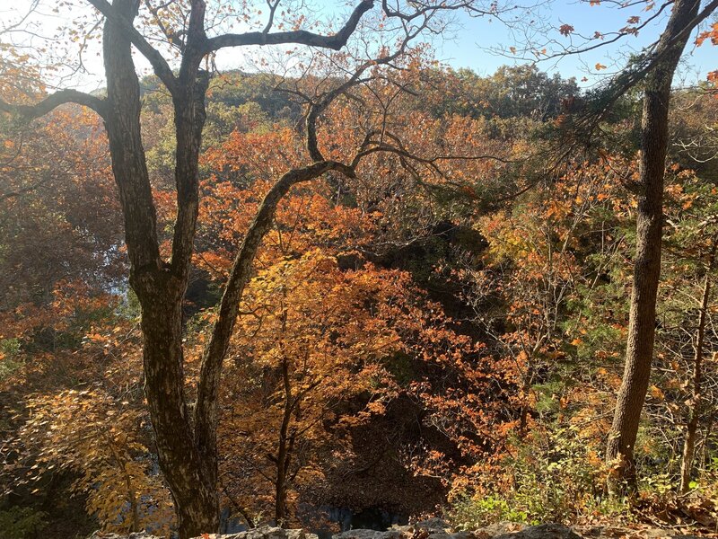 Mother Nature was showing off on Wagon Wheel trail.