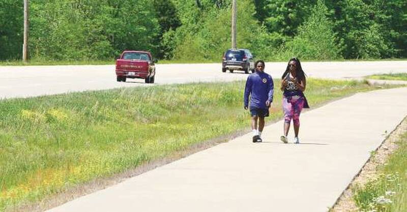 Walkers utilizing the Shelby Trail