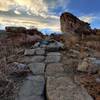 Start of box of rocks trail.