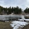 Pond at the foot of Scout Mountain