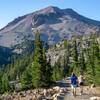 Lassen Peak over the Bumpass Hell Trail.