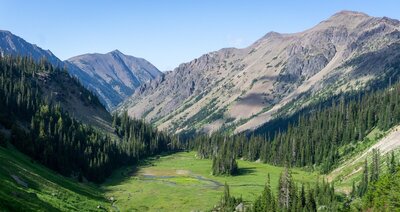 Looking down Royal Valley from above