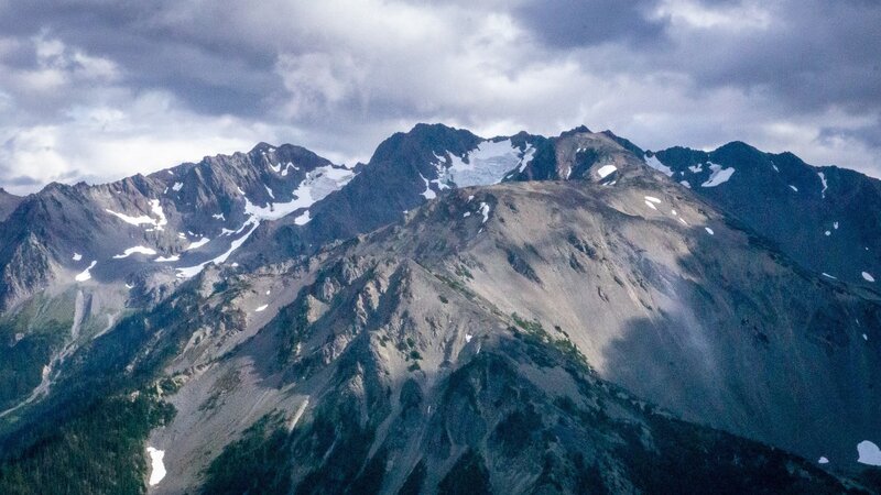 Mountains on the south side of Grand Pass