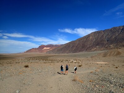 The parking lot from the mouth of Sidewinder Canyon