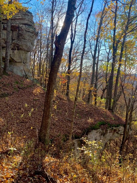 This trail is at least 50% bluff views. Love this hidden gem of a trail!