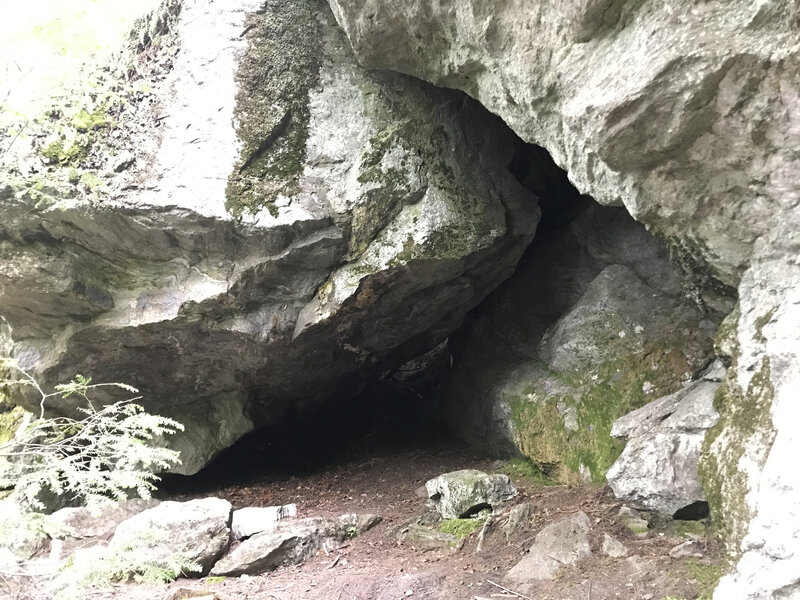 One of the many caves along the Long Trail.