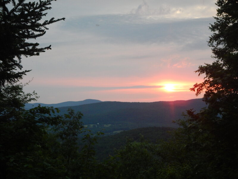 Sunset from Roundtop Shelter.